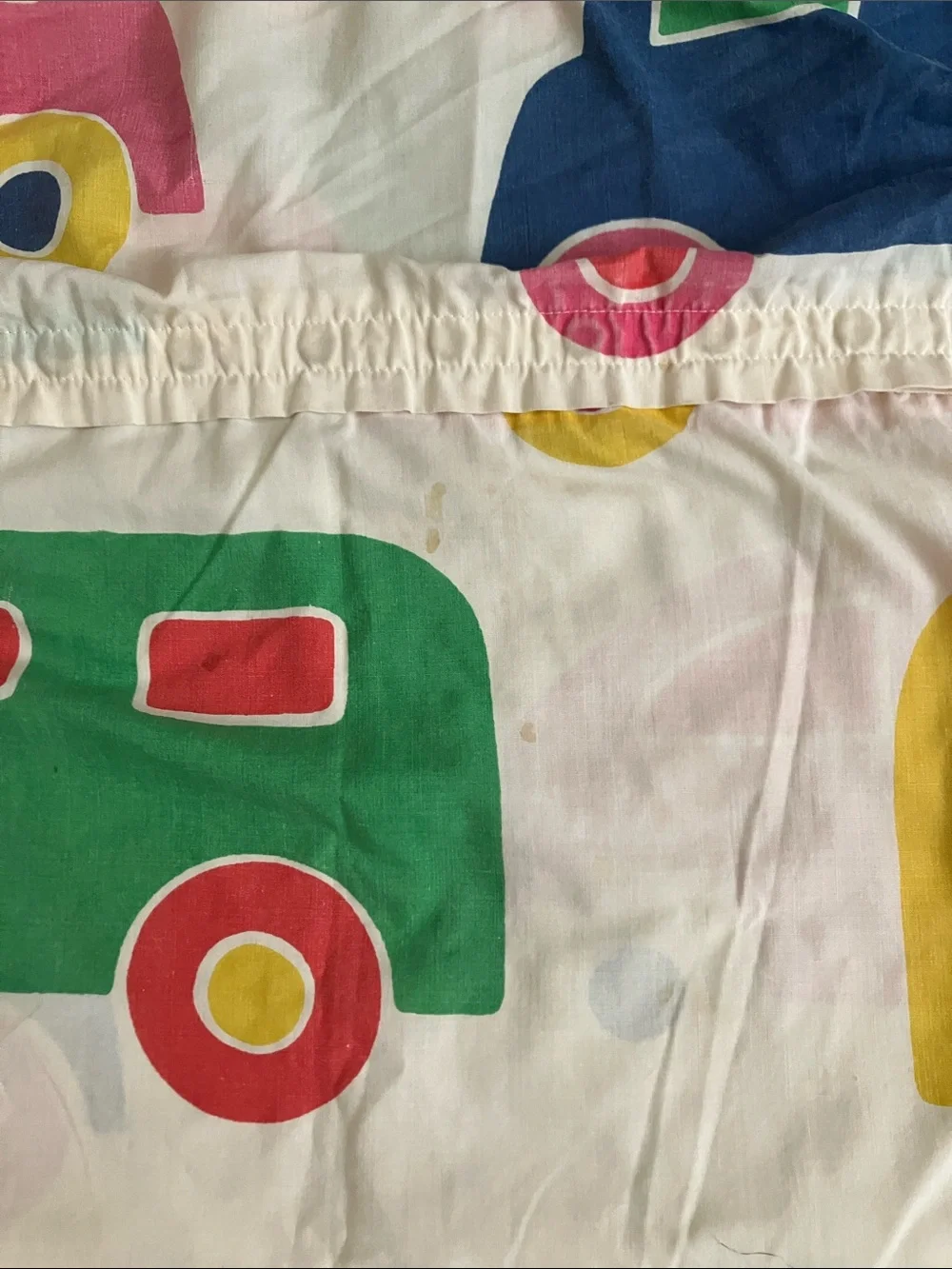 Marimekko vintage 70s Kids cars and trucks Duvet Cover Bo boo Dan Rivers twin
